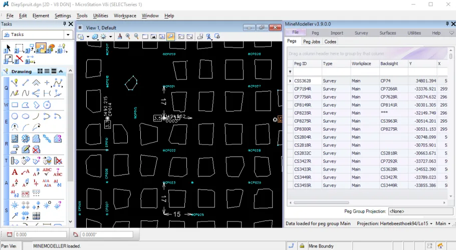 MineModeller mining software screenshot