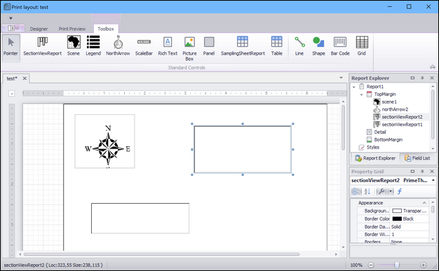 Print Layout designer