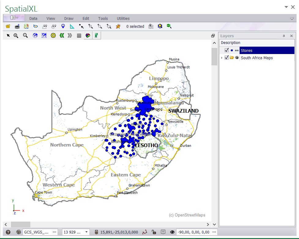 Filtering layer data grid - 1