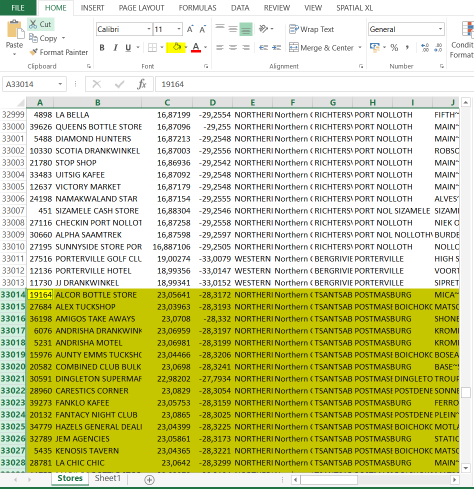 Map to Excel - 2