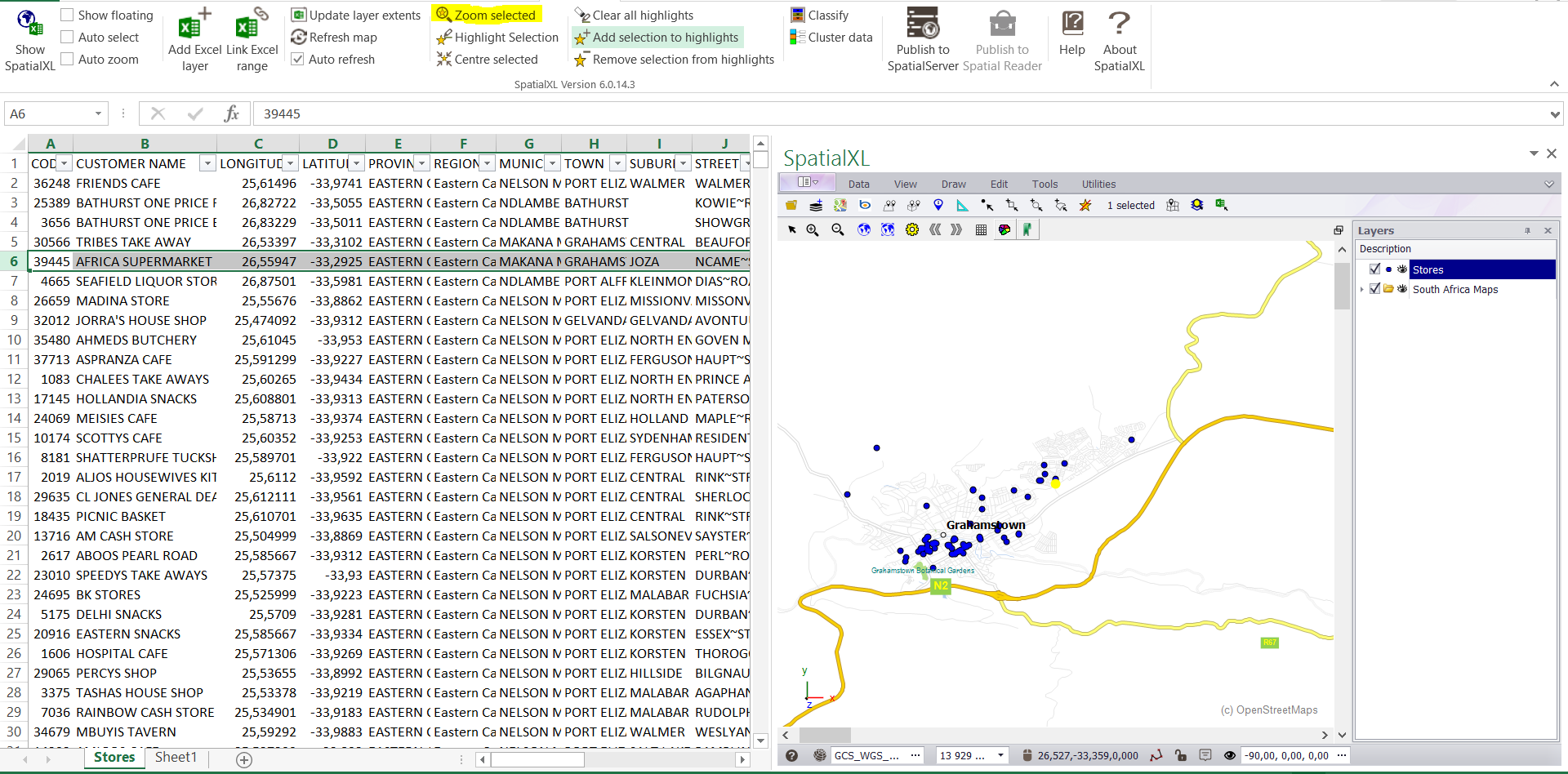 Excel to map - 3