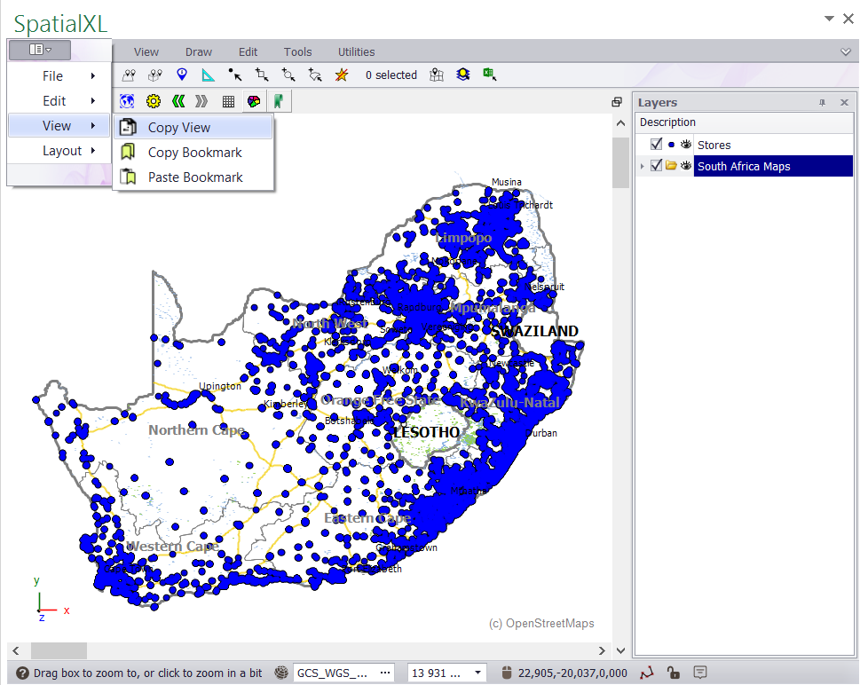 Copy and export map